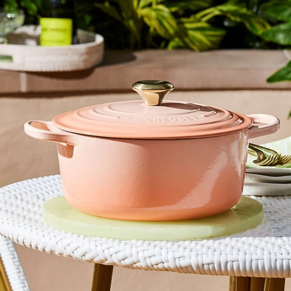 NEW!!! Le Creuset ® Signature 7.25-Qt. Peche Enameled Cast Iron Round Dutch Oven